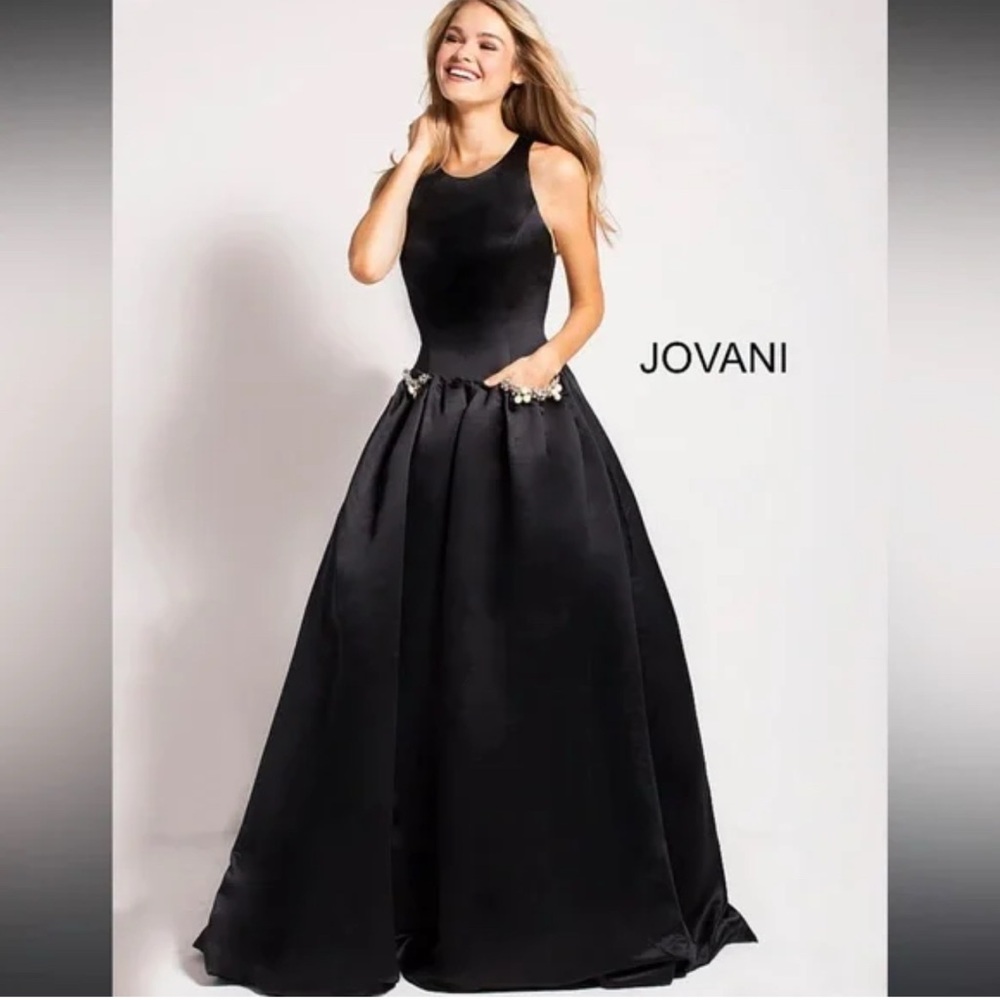 Jovani Elegant Black Prom Dress